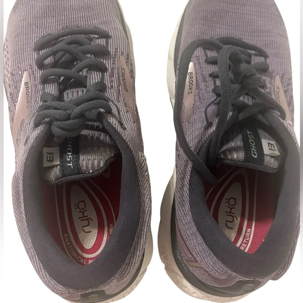 Brooks Ghost 13 Running Shoes Women’s 7.5 Purple Mauve Rose Gold Sneakers - Picture 7 of 12